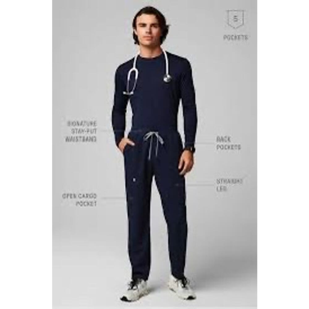 Fabletics scrubs intake pants men’s 2xl blue